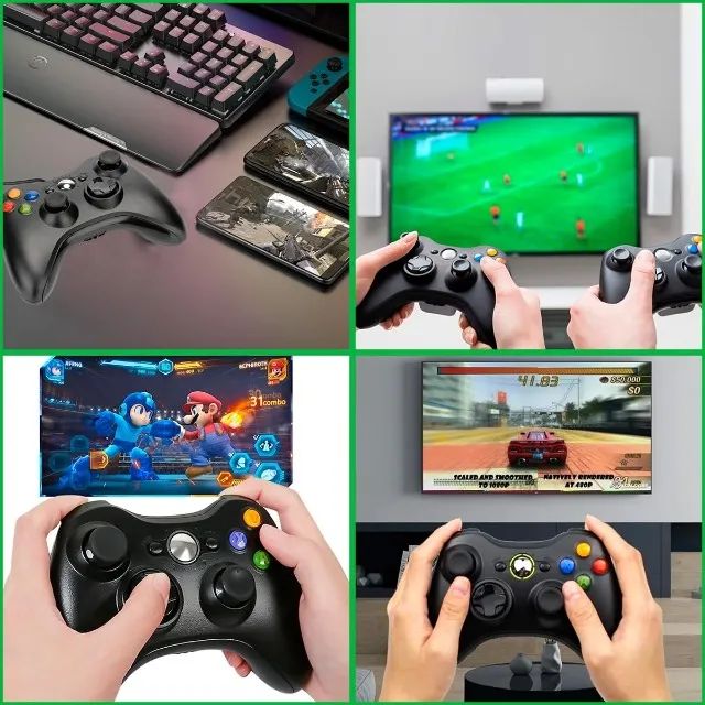 Controle manete compatível com Xbox 360, Computador, notebook, com fio - Foto 2