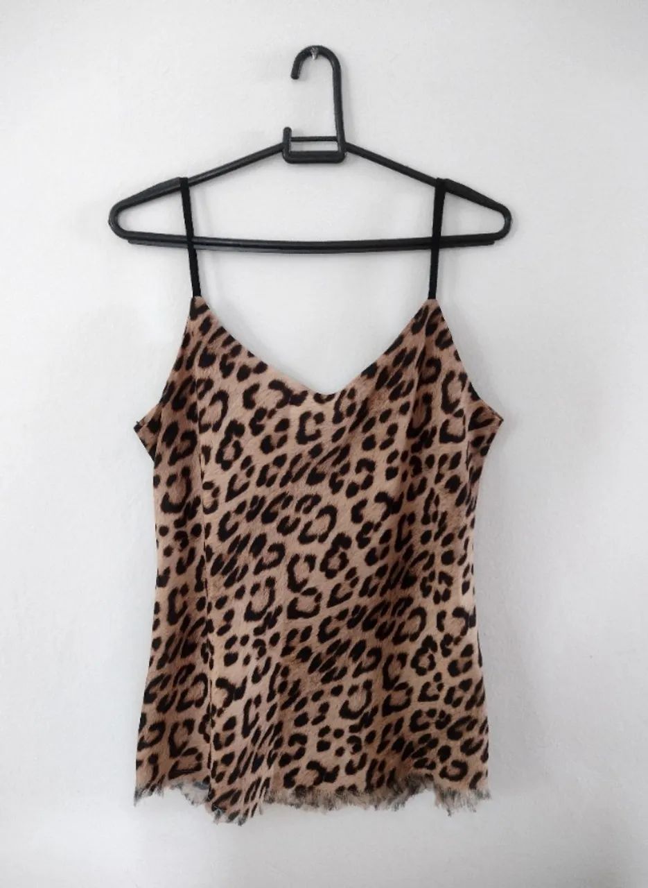 Blusa Regata Oncinha Feminina - Foto 2