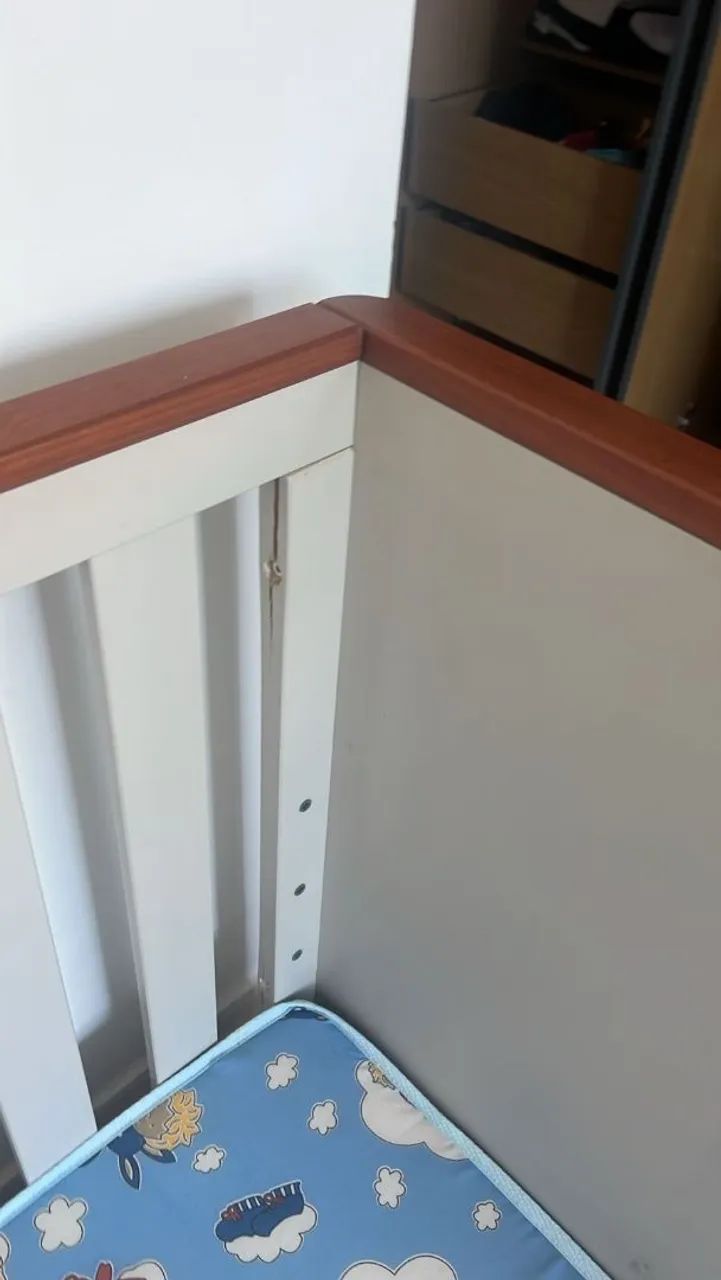 Berço Novo Laqueado com colchão - Foto 4