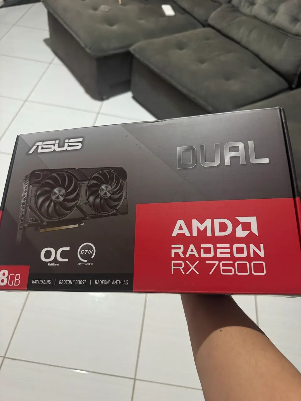 Placa de vídeo RX 7600 ASUS
