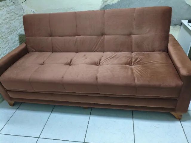 Sofá cama 3 lugares 203cm largura