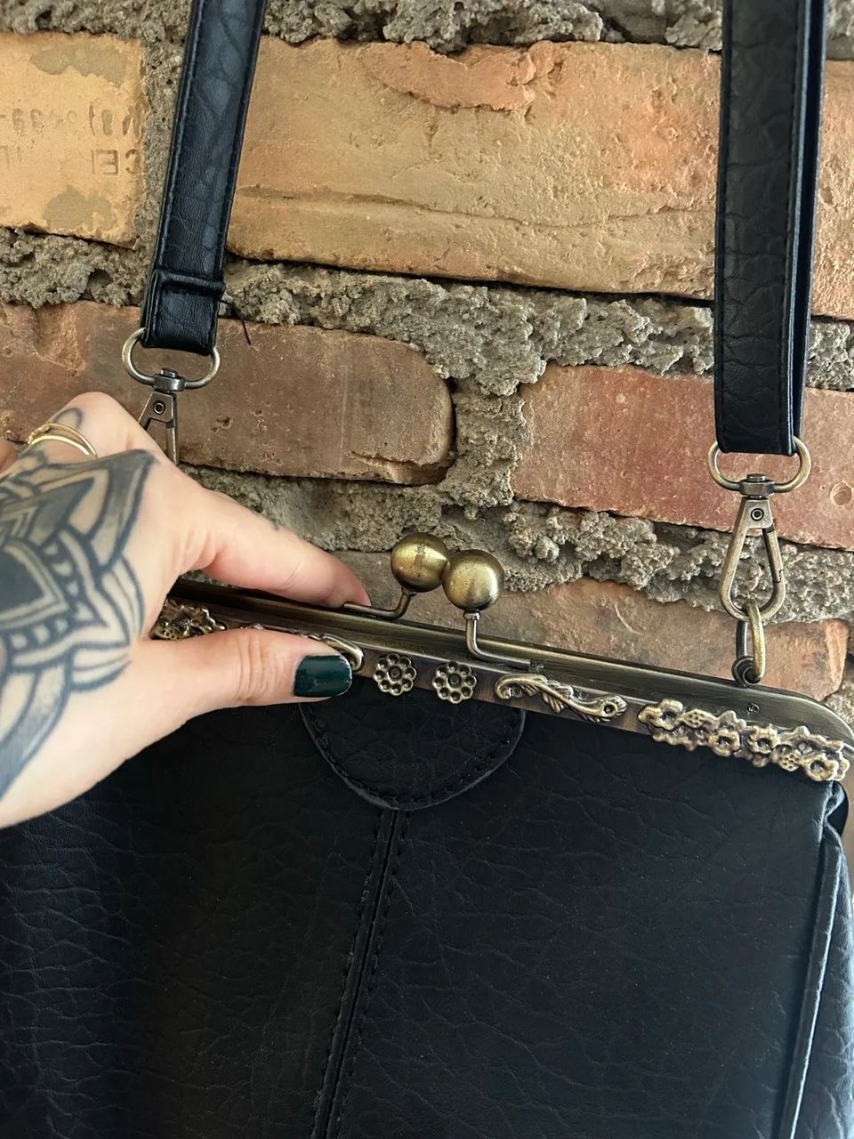 Bolsa corino retrô  - Foto 3