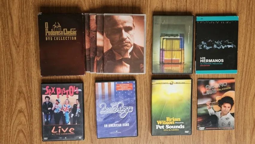 DVDs variados - música e cinema