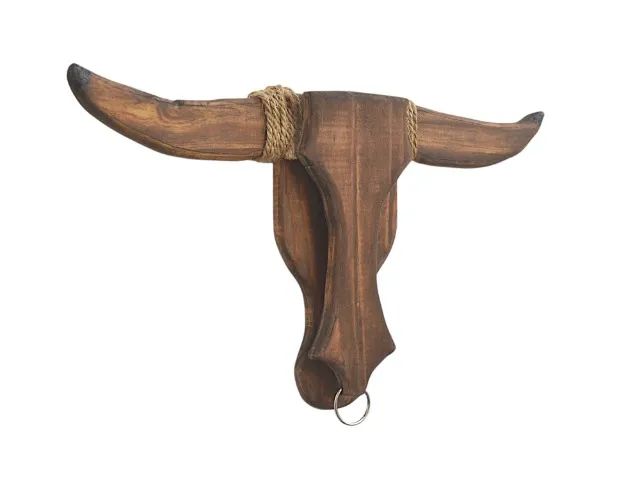 Cabeça de Boii Madeira Rústica 
