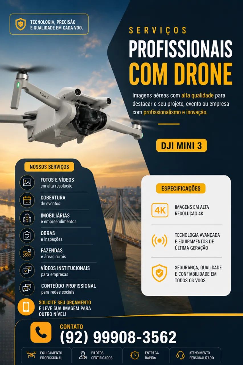 Imagens Aéreas com Drone 