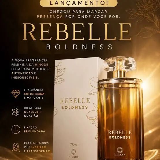 Perfume Feminino Rebelle Boldness Hinode 75ml lacrado original