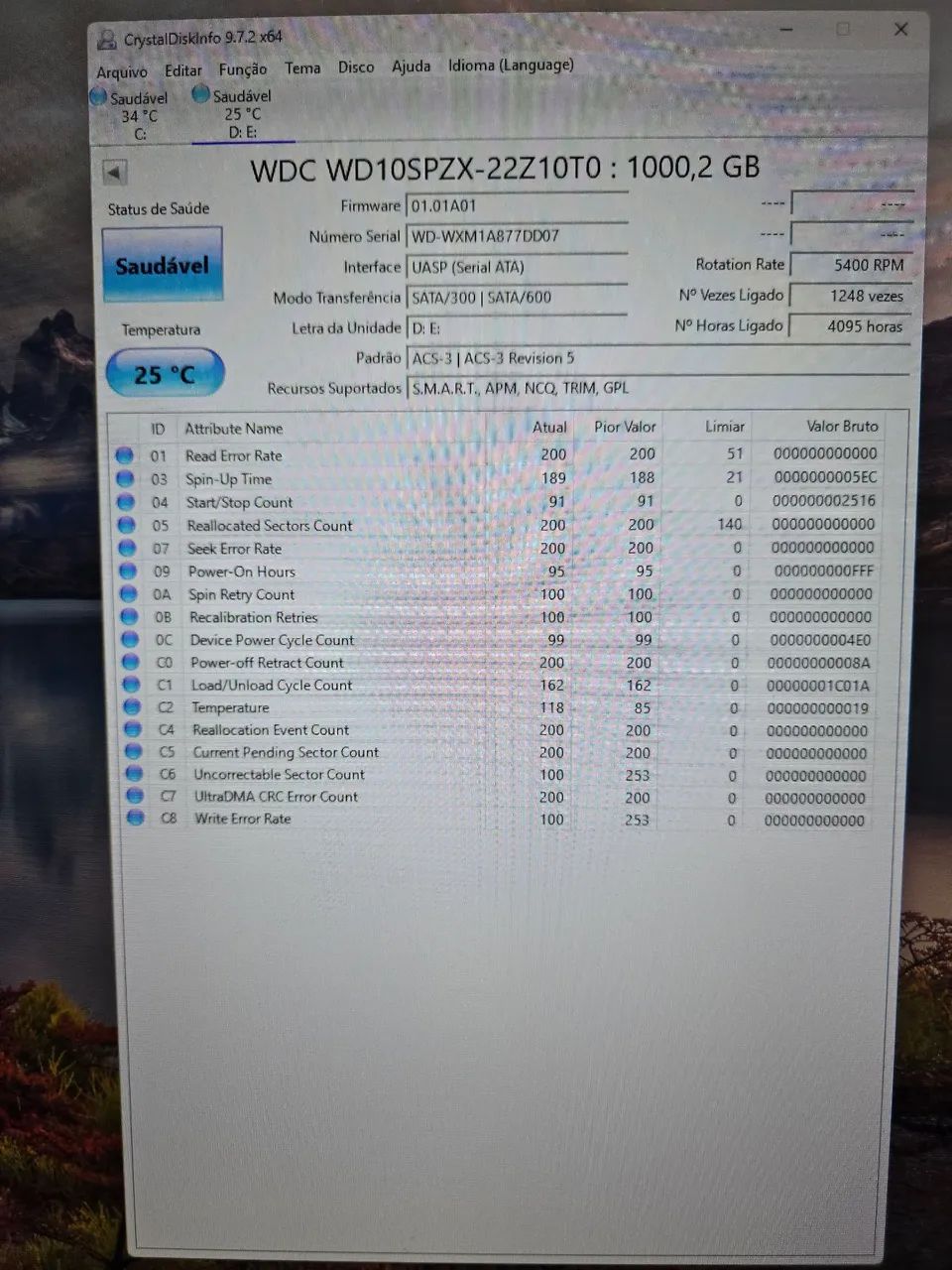 HD WD 1TB de notebook(serve para pc) - Foto 2