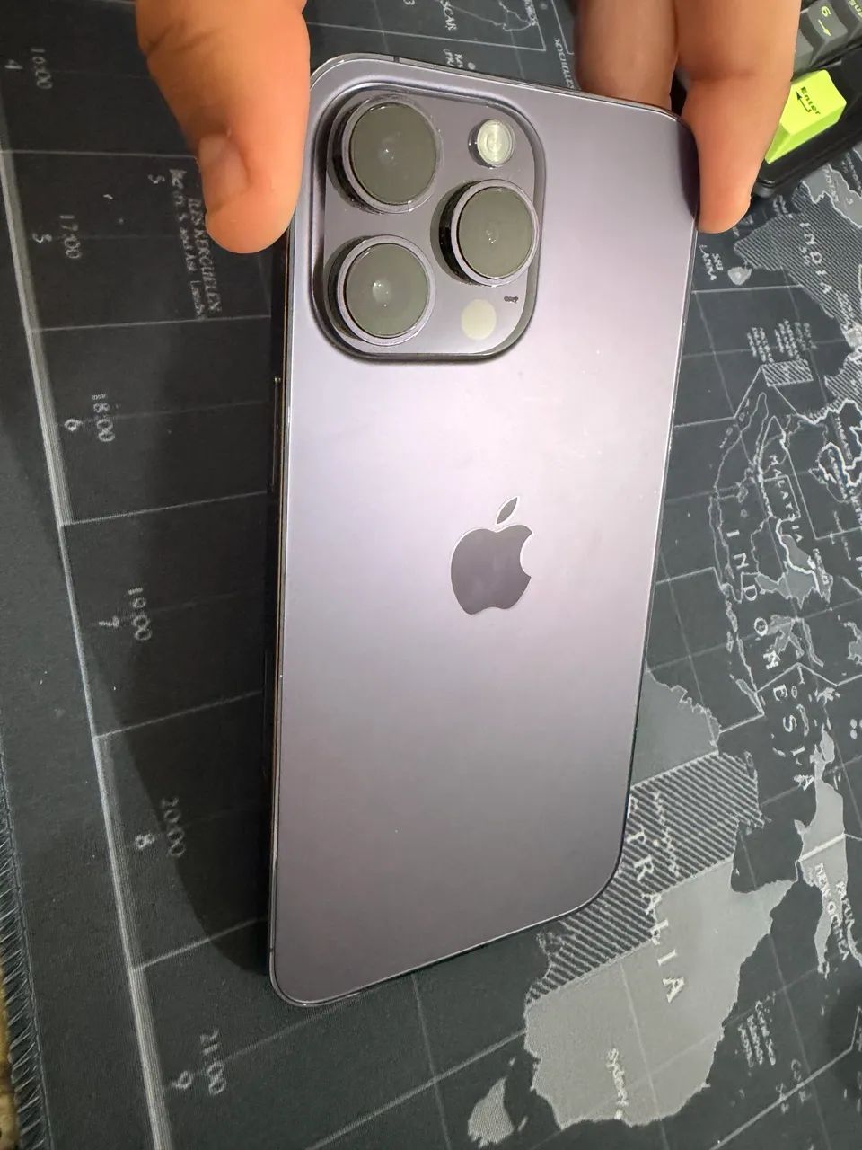 iPhone 14 Pro Max 256GB - Roxo Profundo (Deep Purple) | Único Dono | Impecável