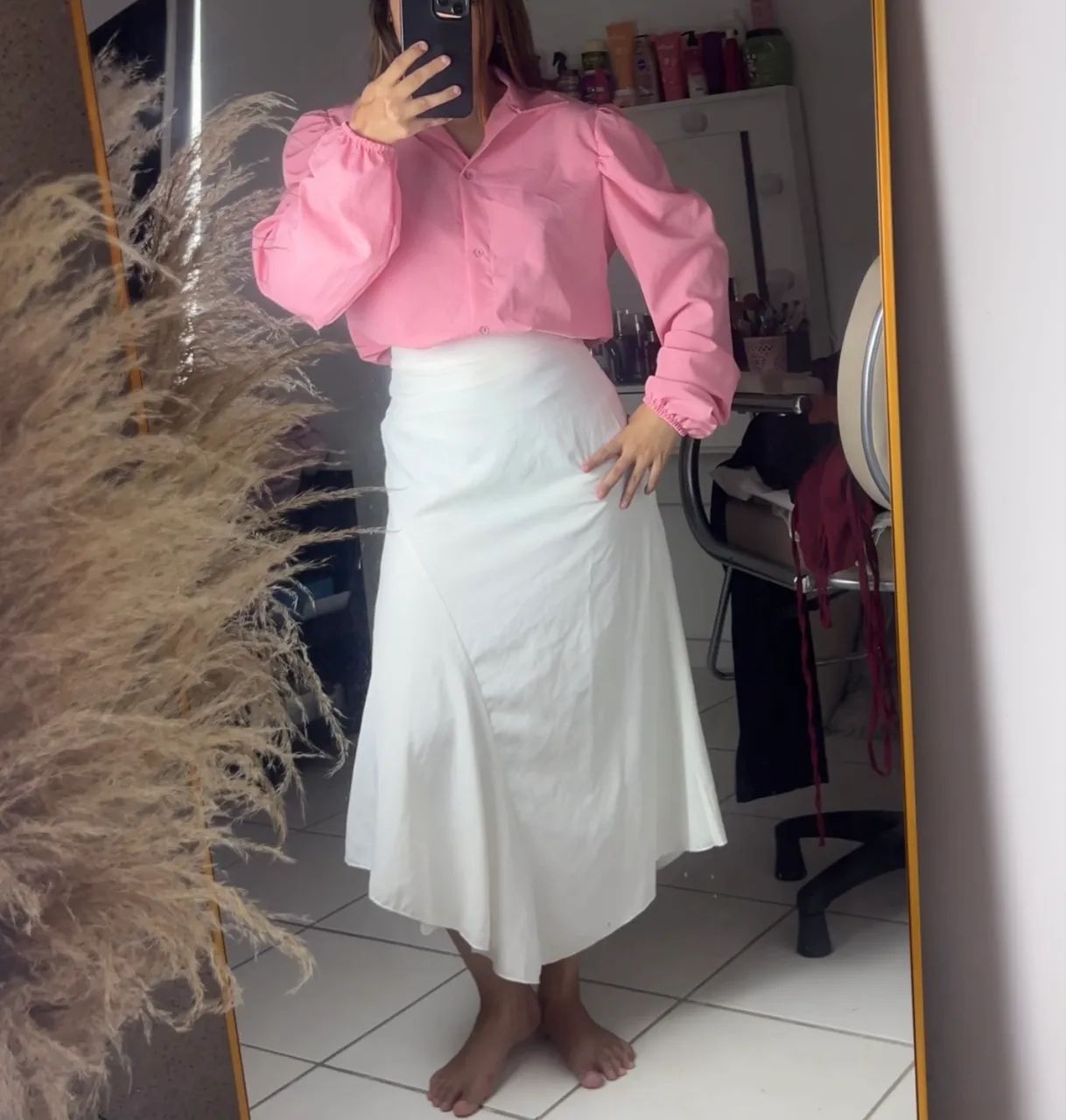 Blusa social NOVA NUNCA USADA TAM P/M