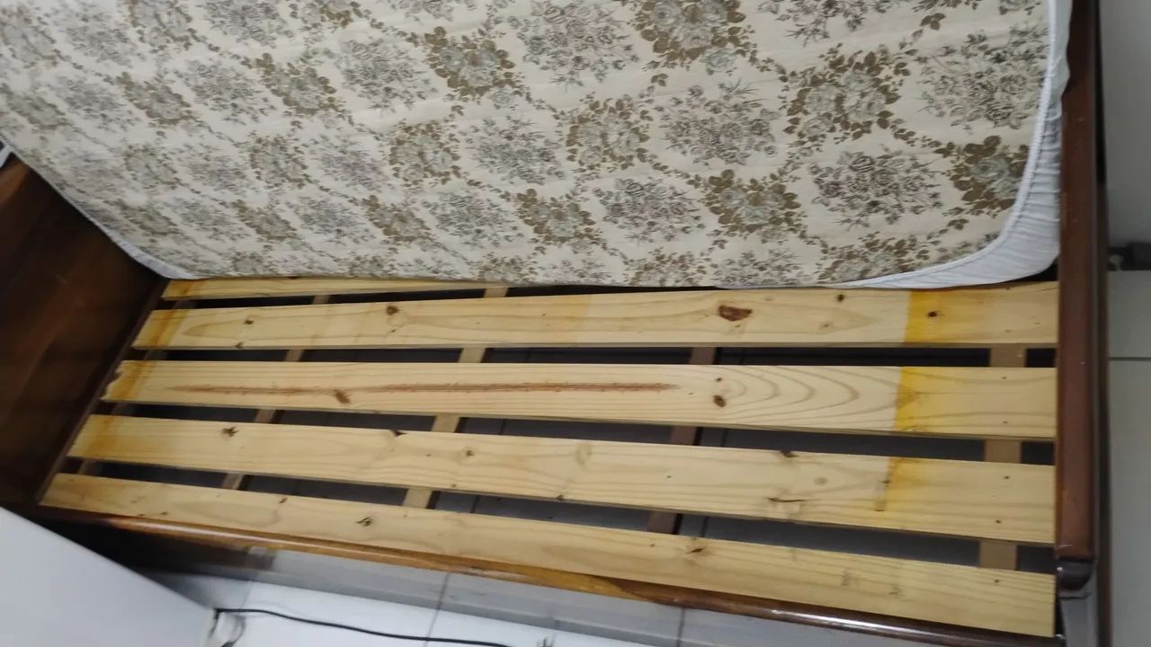 Cama de madeira pura - Foto 2