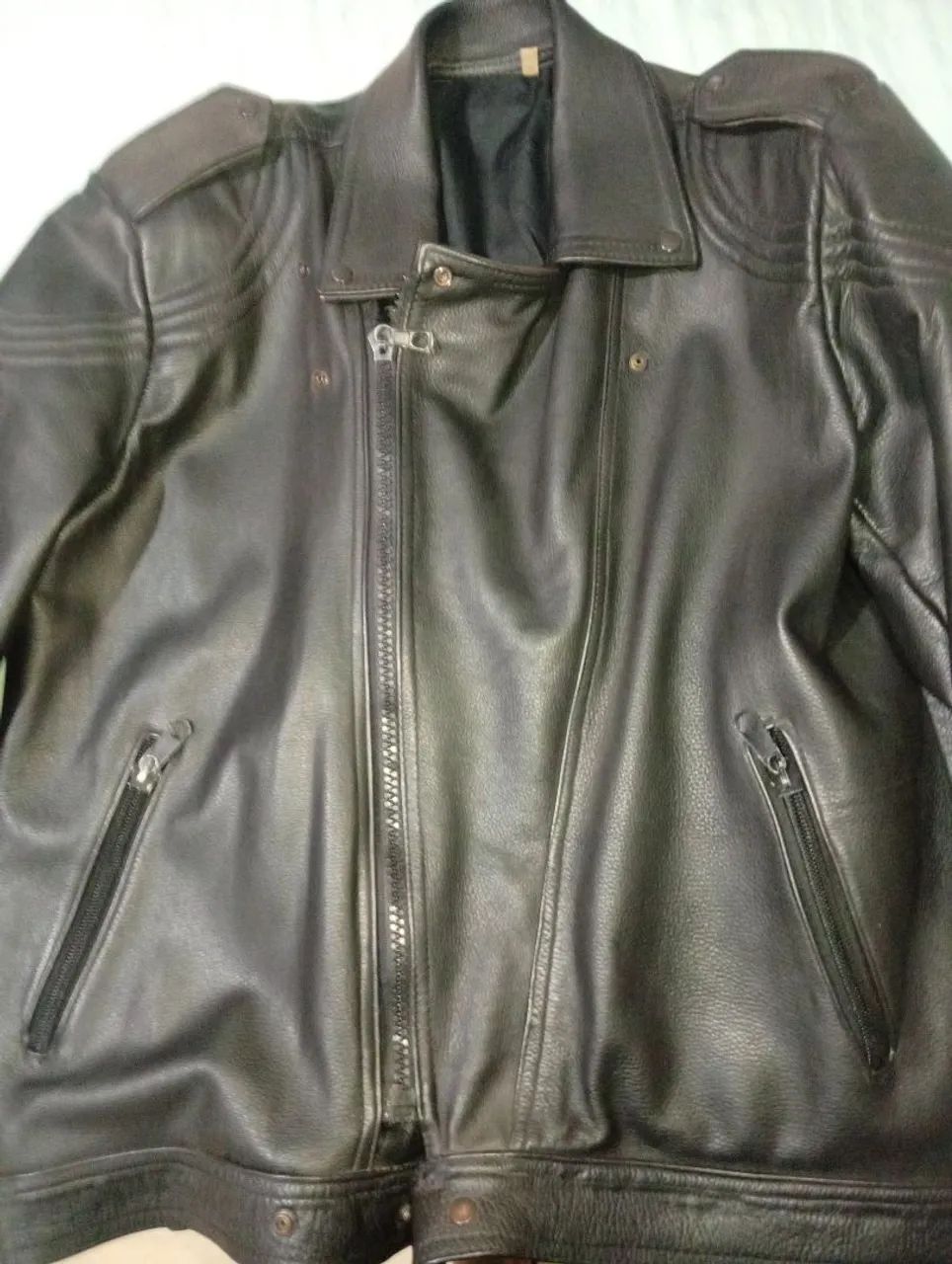 Jaqueta de couro masculino  - Foto 4