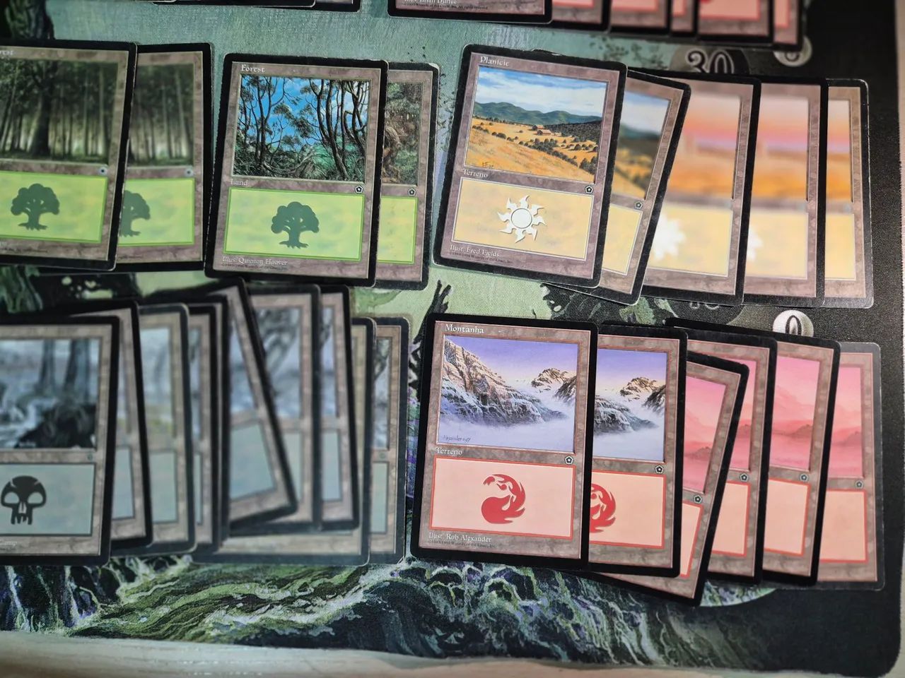 MtG Magic coleção com 73 terrenos de Portal 1 e Portal 2 - Foto 3
