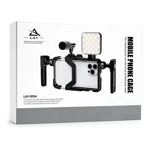 Estabilizador Cage Gaiola para Celular   LAY-S03A