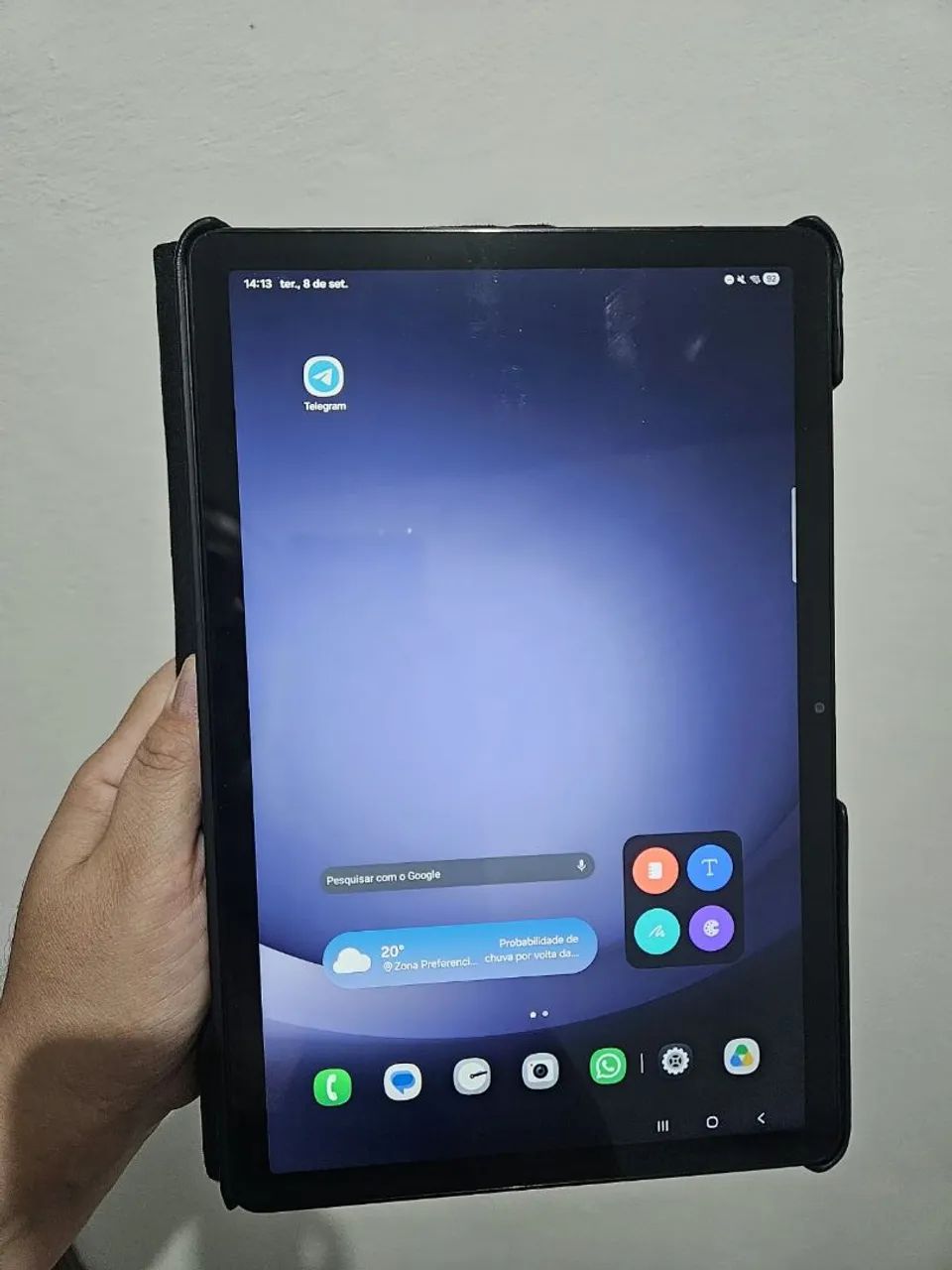 Tablet Samsung A9+ 64gigas praticamente novo