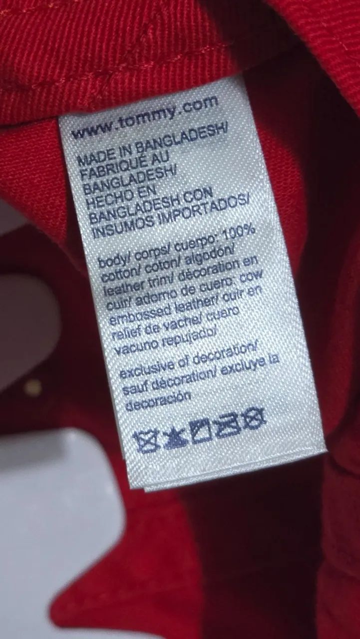 boné tommy hilfiger vermelho original - Foto 4