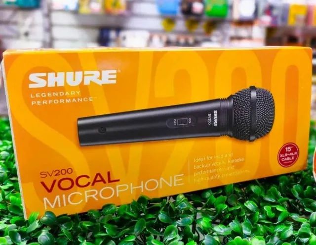 Microfone profissional SHURE SV-2000, original com cabo - Foto 4