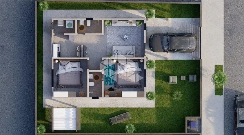 CASA COM 2 DORMITÓRIOS, 60 M2 E VAGA DE GARAGEM, CASA COM ESCRITURA PÚBLICA - Foto 2