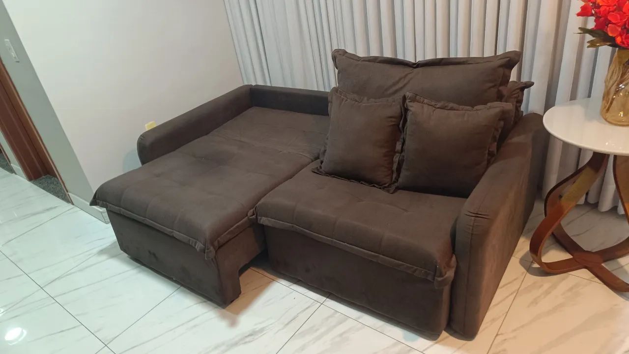 Vendo sofá cama da marca Cama inBox, com apenas 4 meses de uso. - Foto 2