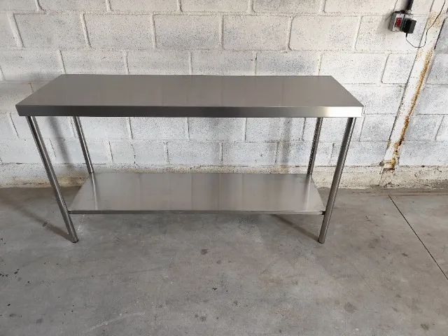 Bancada inox parede para montagem 2800mm 