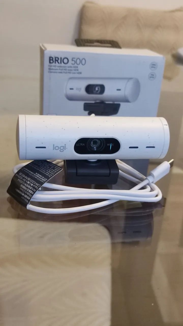 Webcam Logitech Brio 500 1080p Branca - Foto 2