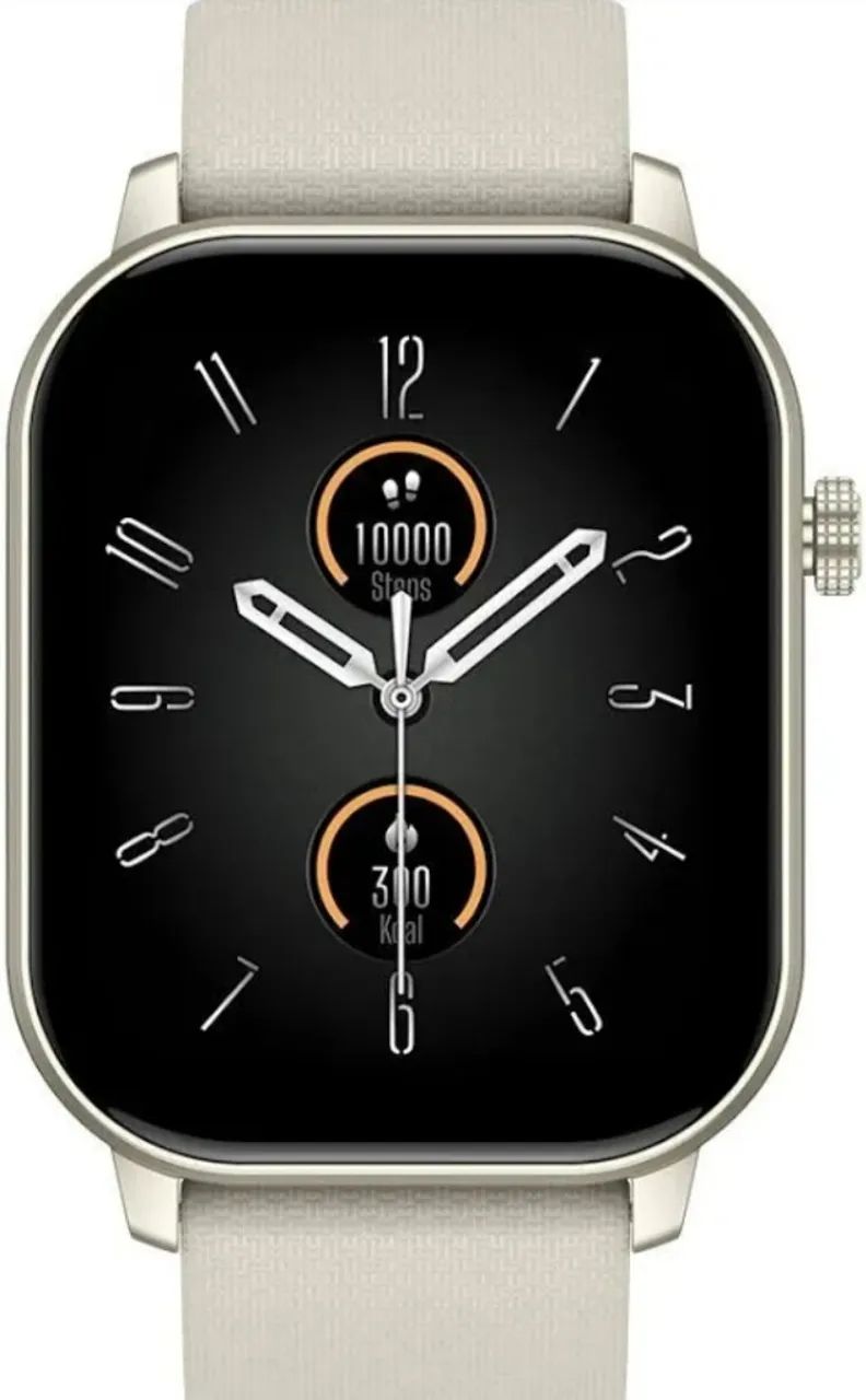 smartwatch zeblaze gts 3 gps + pulseira extra - bege