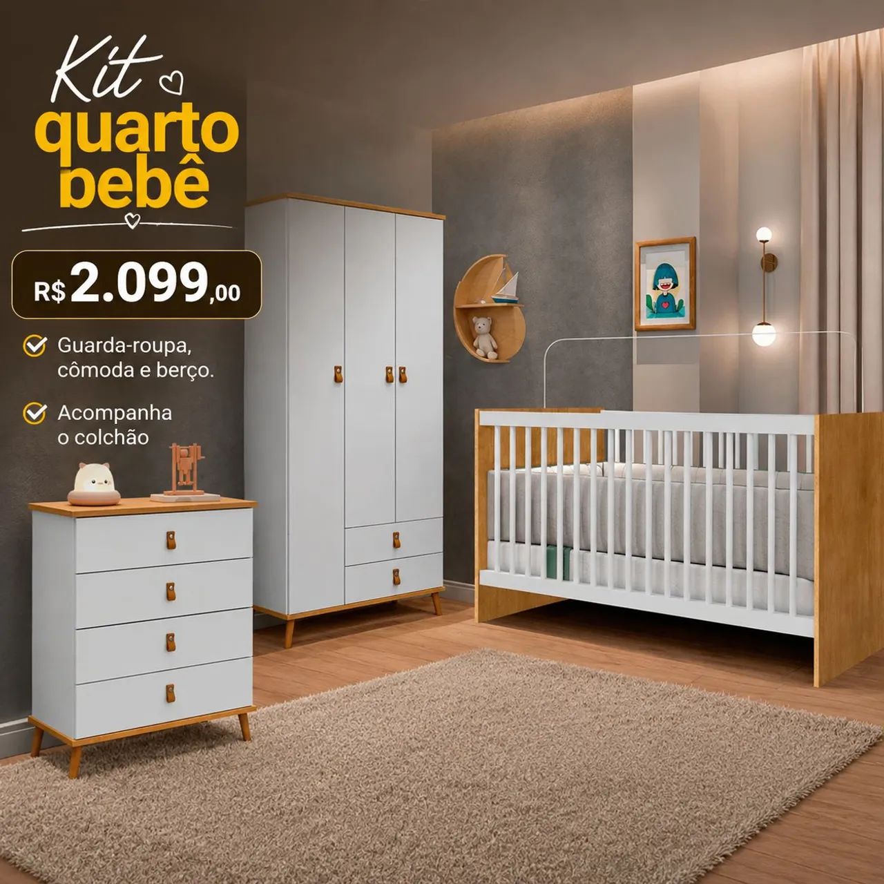 KIT QUARTO BEBÊ 
