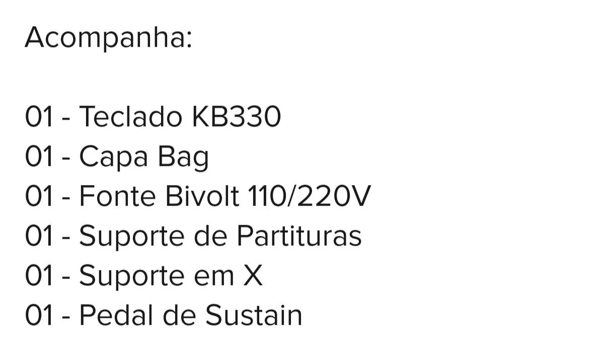 Teclado Roland Revas Kb-330 + Capa + Fonte +suporte +sustain