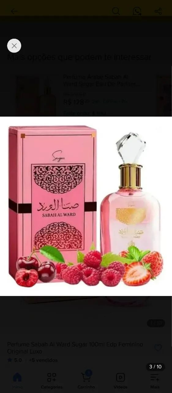 Perfume árabe Sabah SUGAR 100ml original  - Foto 2