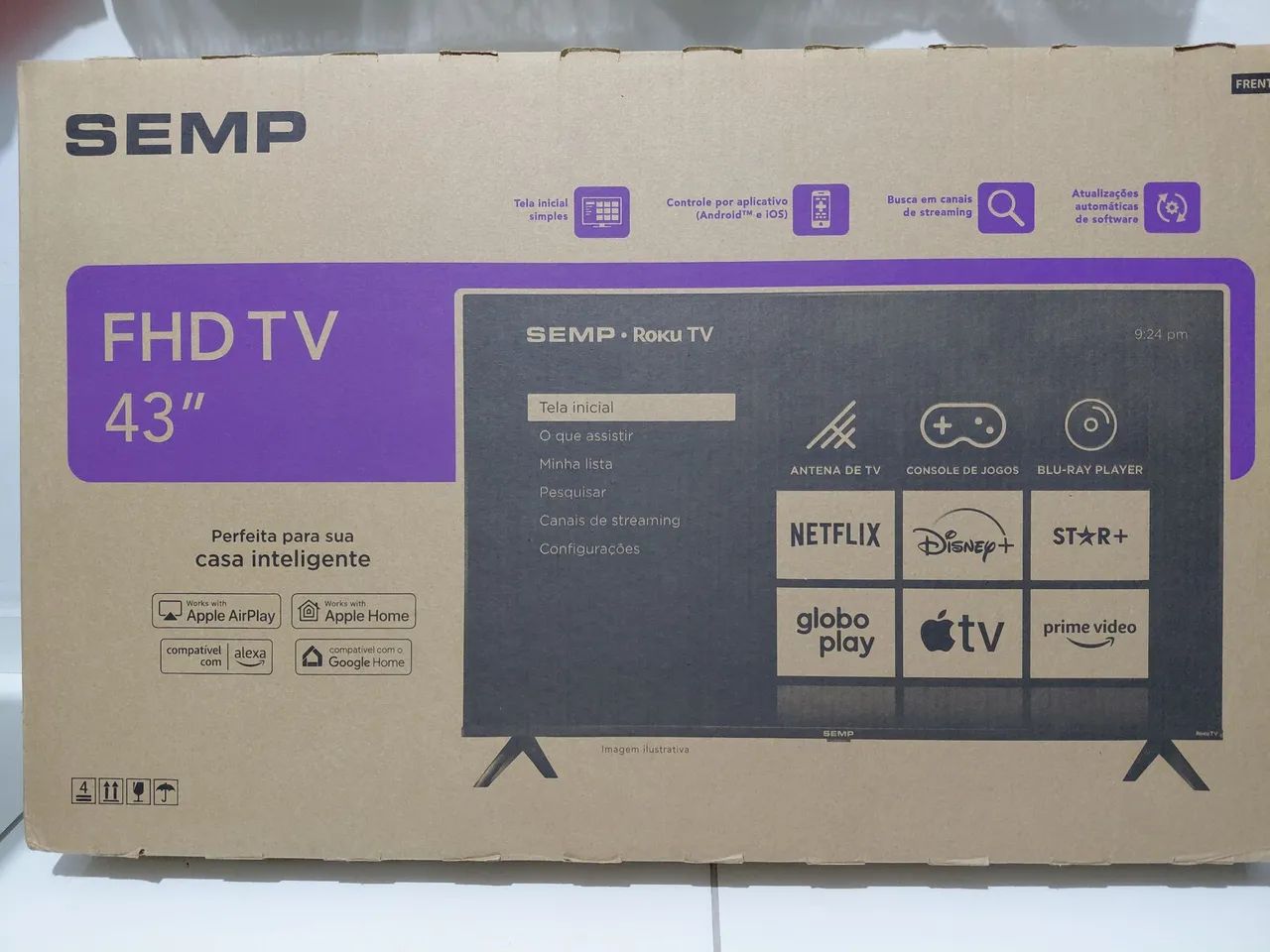 TV 43" FHD NOVA, POUCO USADA - Foto 3