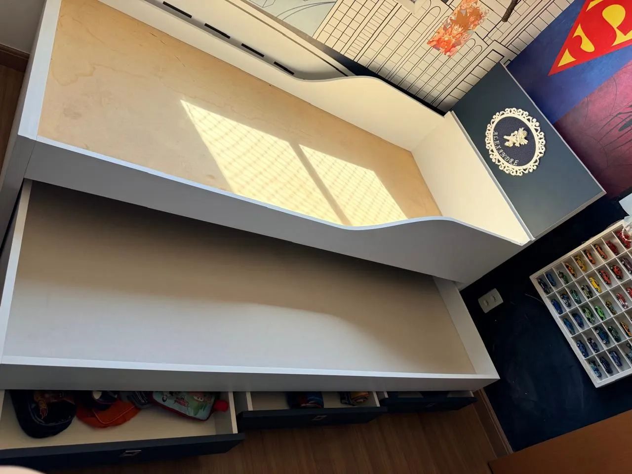 Cama Solteiro com Cama Auxiliar e 3 Gavetas - Foto 3
