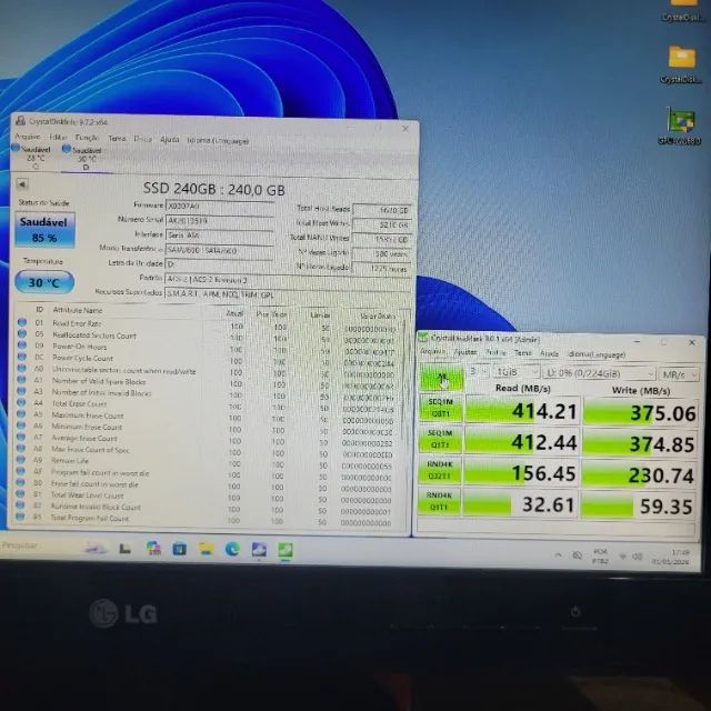 SSD Ceamere 240GB 3D NAND Sata3 com Leitura de 450Mb/s e Gravação de 350Mb/s - Foto 3