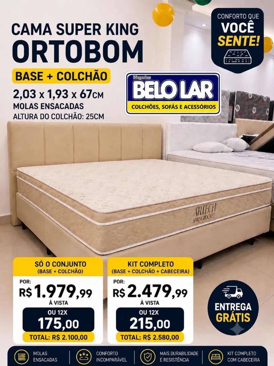 Conjunto super King ortobom