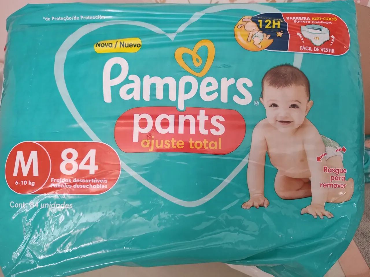Fralda M nova - Pampers Shortinho 
