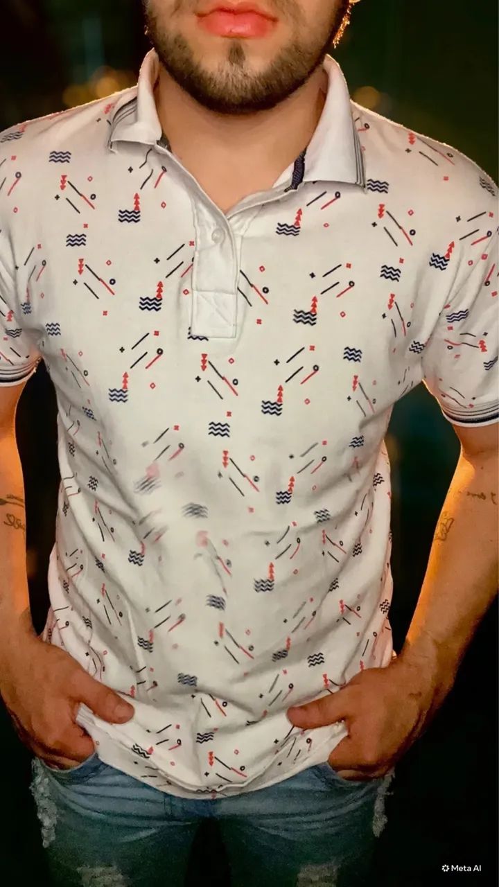 Blusa polo estampada  - Foto 3