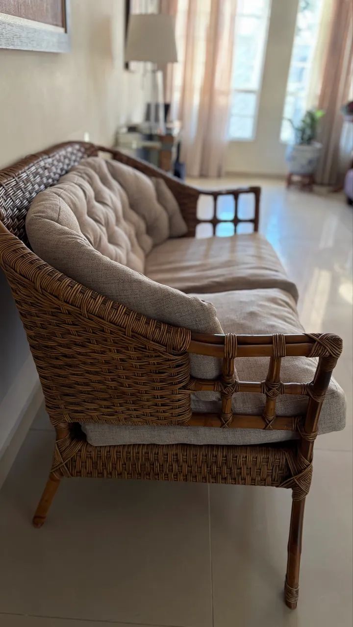Conjunto de sofá mesa lateral e aparador  - Foto 4