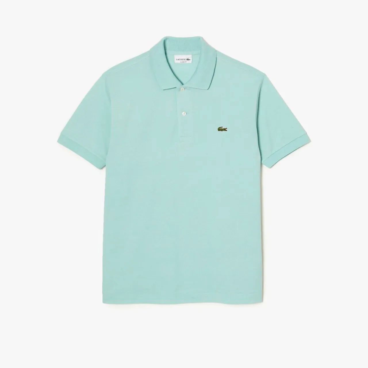 Camisa Lacoste verde água 
