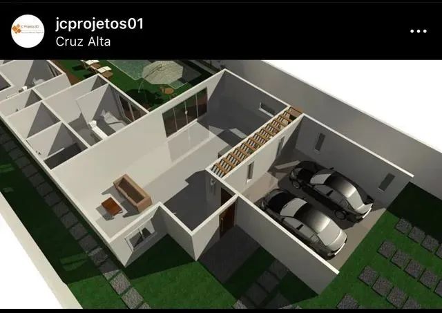 Planta baixa 3D Residencial e Comercial - Foto 3