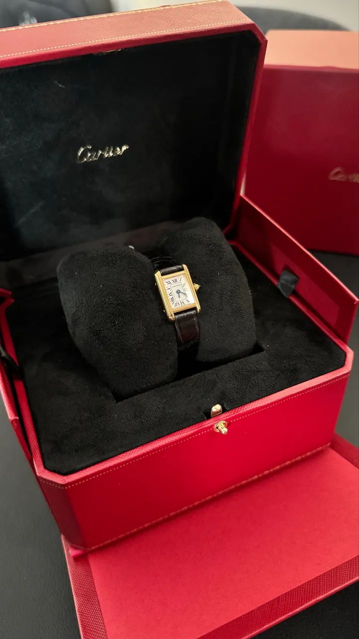 Cartier Tank Louis Cartier Mini - modelo clássico e sofisticado - Foto 5