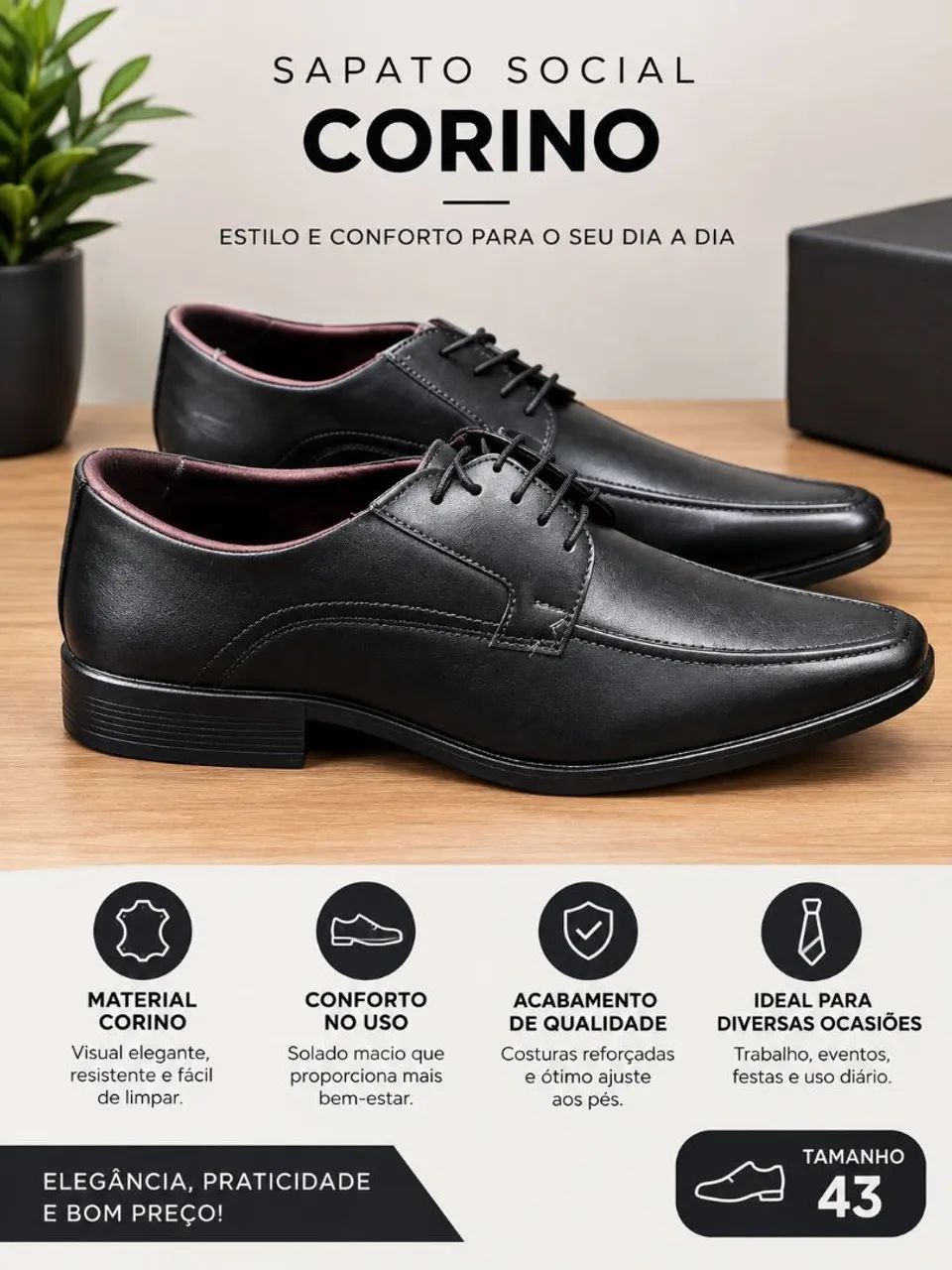 Sapato social preto