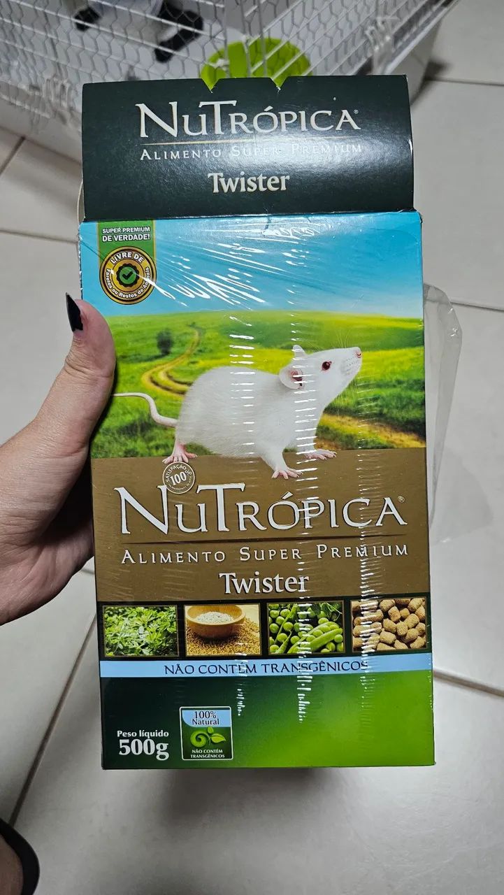 Kit Gaiola Grande (acessórios, ração, serragem) - Foto 2