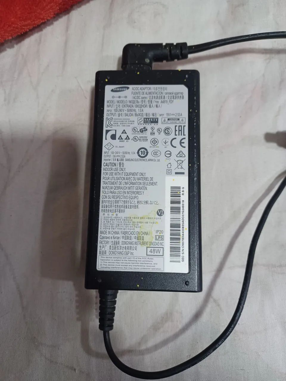Cabo de energia de TV samsung