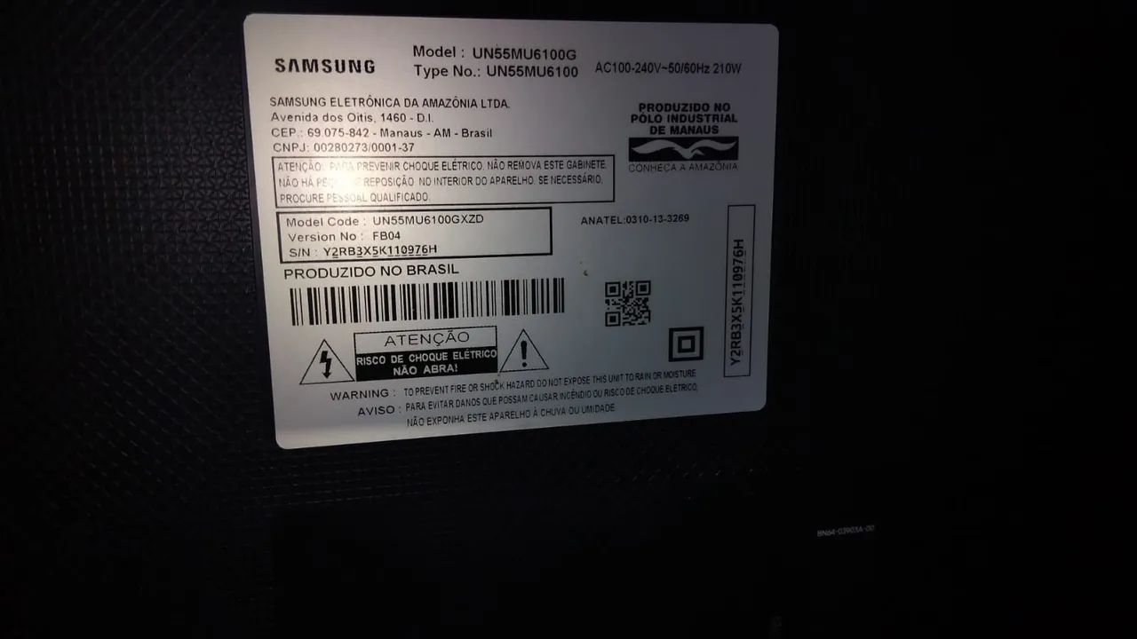 Tv Samsung 55 queimada - Foto 3