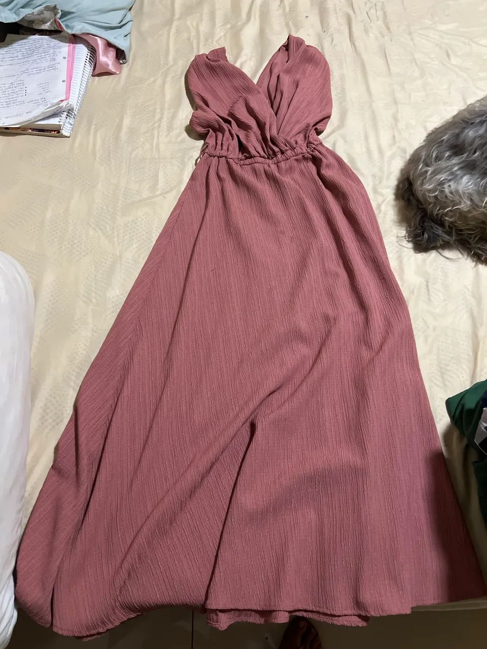 Kit 4 Vestidos/ macacão usados - Foto 3
