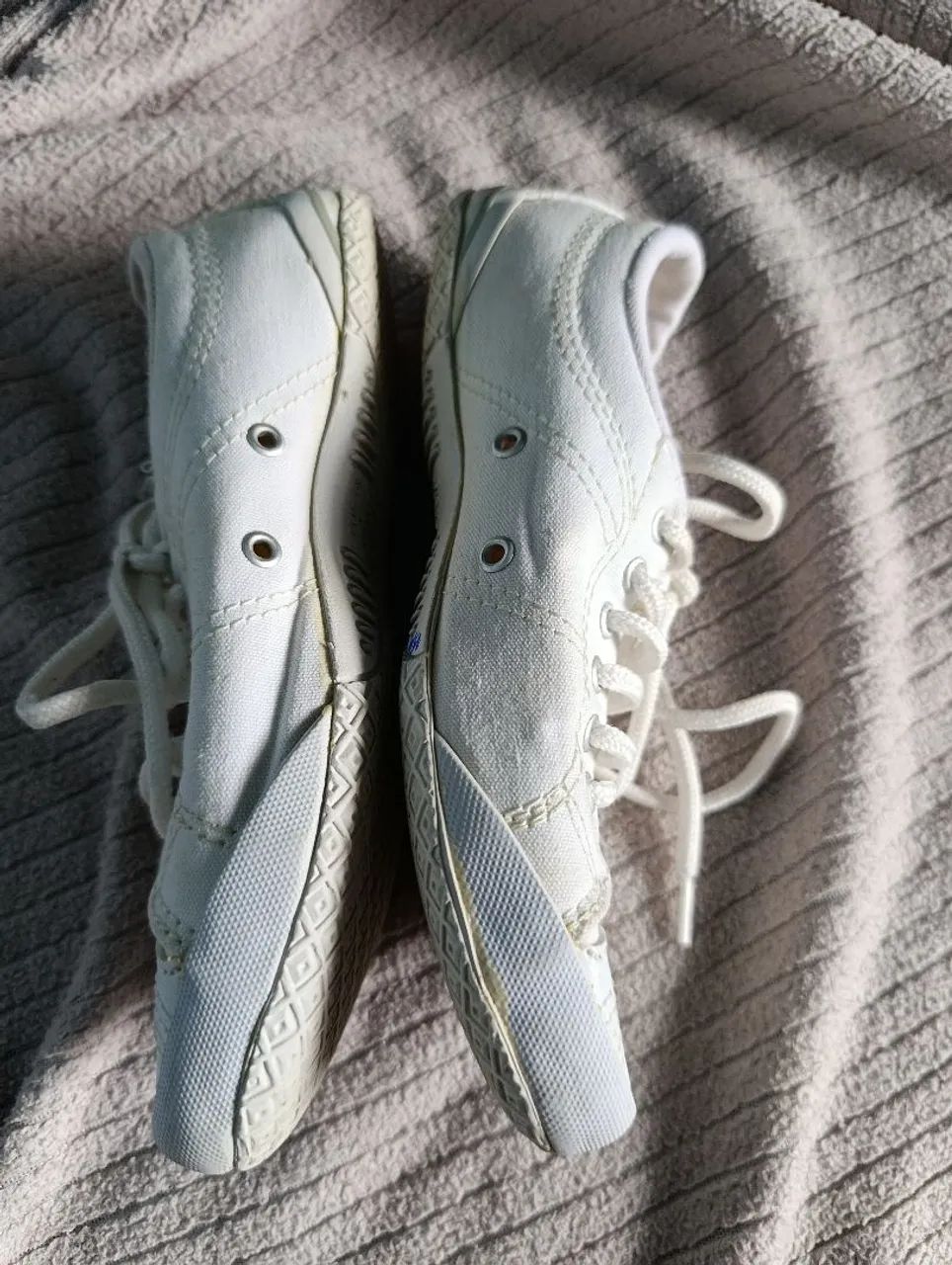 All star converse branco em tecido grosso  - Foto 2