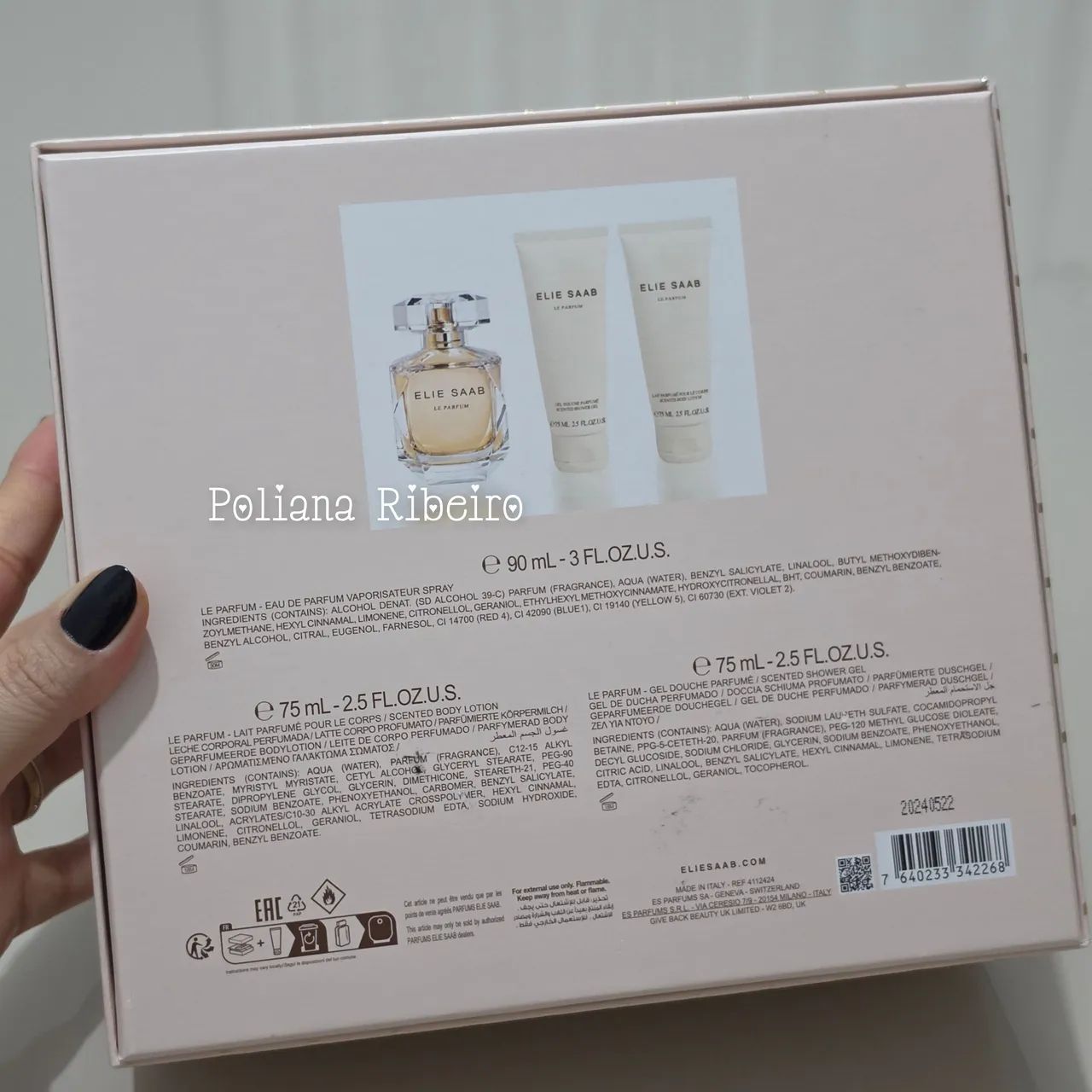 Kit Elie Saab Le Parfum 90 ml + loção + sabonete - Foto 2