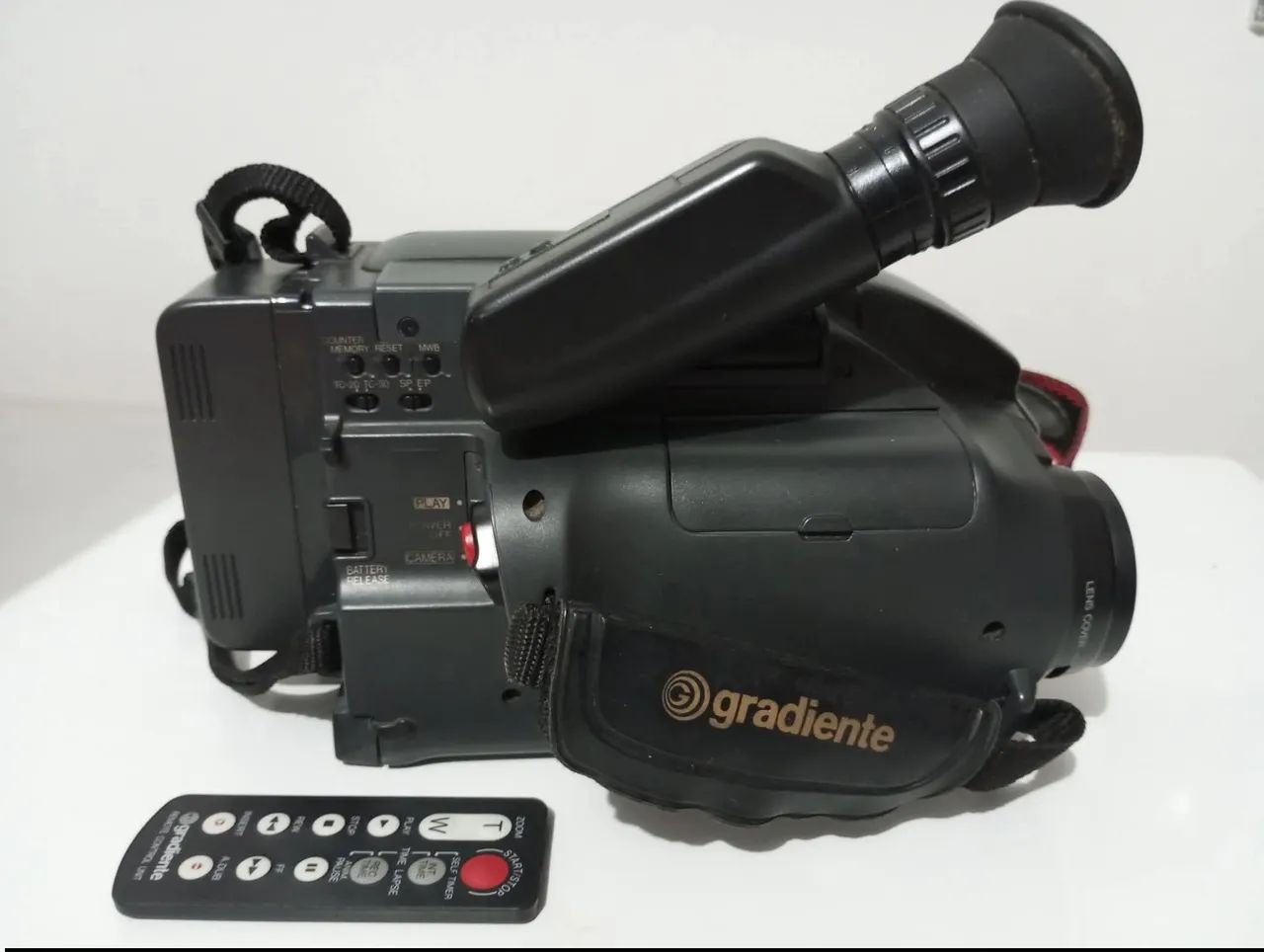 Câmera Filmadora Gradiente Clássica Retrô Original Impecável Completa Acessórios  N.Fiscal