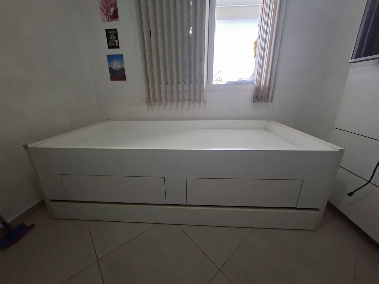 Cama de solteiro com gaveta e cama auxiliar  - Foto 2