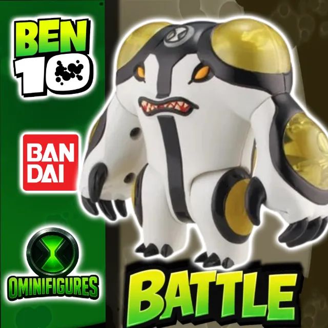 Boneco Bola de canhão Batlle Ben 10 Bandai