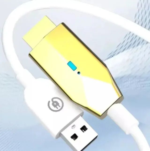 Cabo Extensor Hdmi Sem Fio, Transmissor E Receptor Dourado - Foto 5