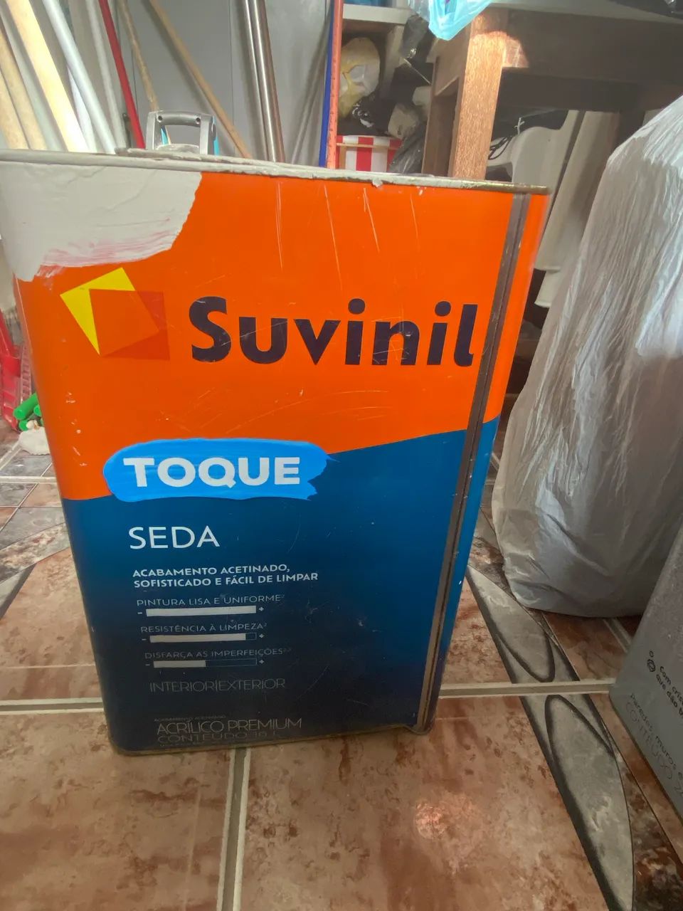 1/2 lata de tinta para textura 